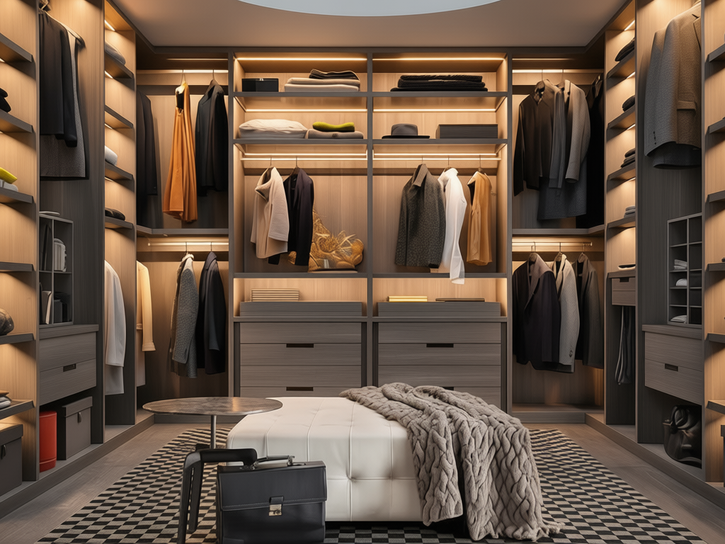 Гардеробная система открытого типа