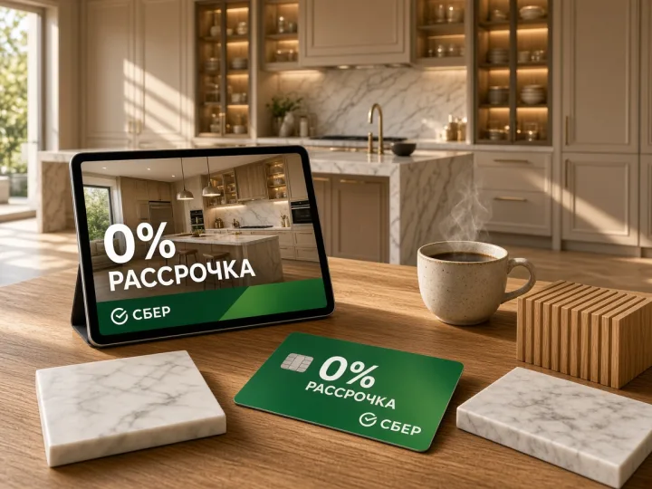 Рассрочка до 6 месяцев — без процентов. Только для клиентов Сбербанка